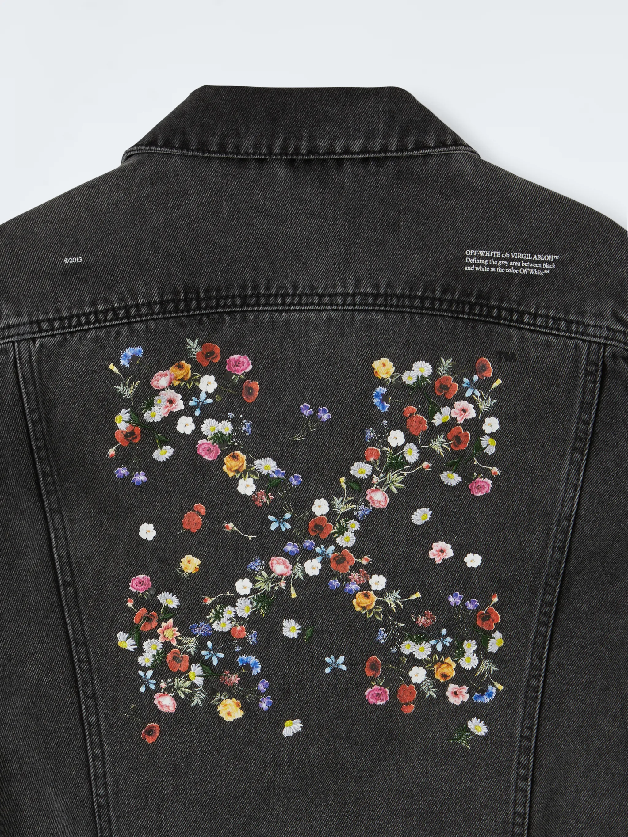 off white flower jacket
