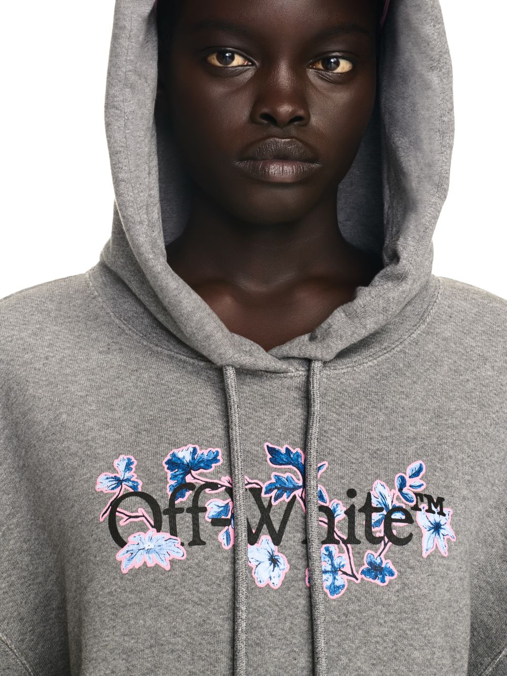 Off white flower hoodie hotsell