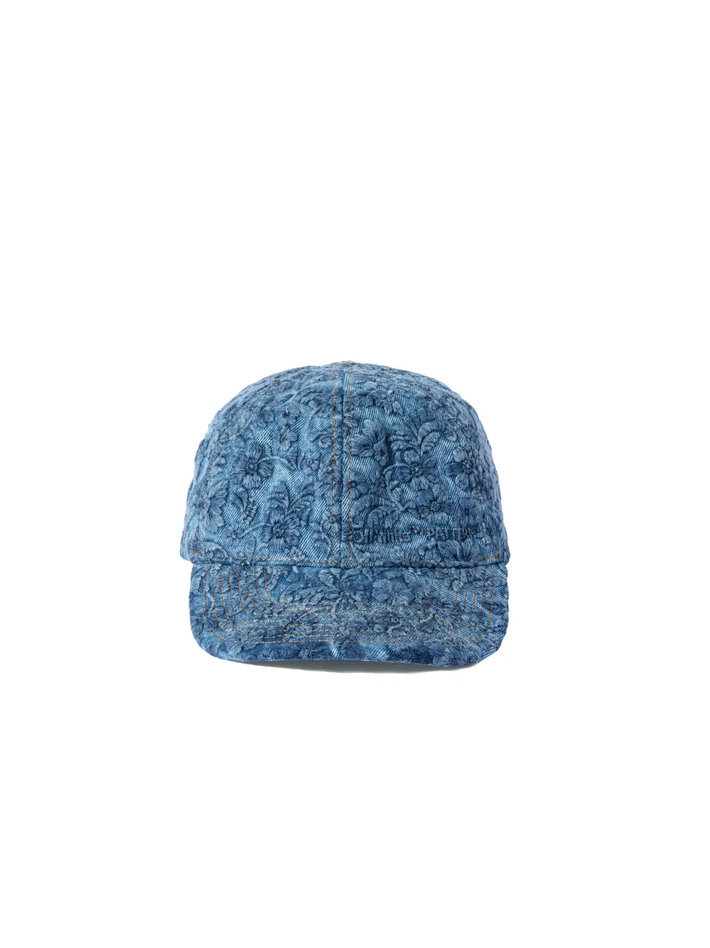 Flowers Denim Baseball Cap