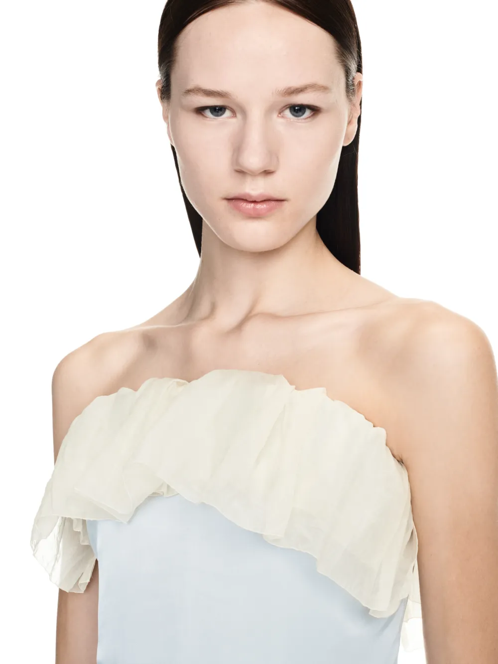 FLUID UPSIDE DOWN DRESS in blue OffWhite™ Official US