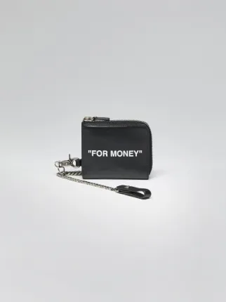 Off-White ブラック ウォレットチェーン \"FOR MONEY\" OFF WHITE 