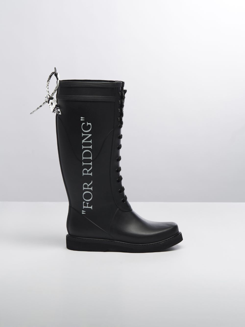 Off white 2025 riding boots