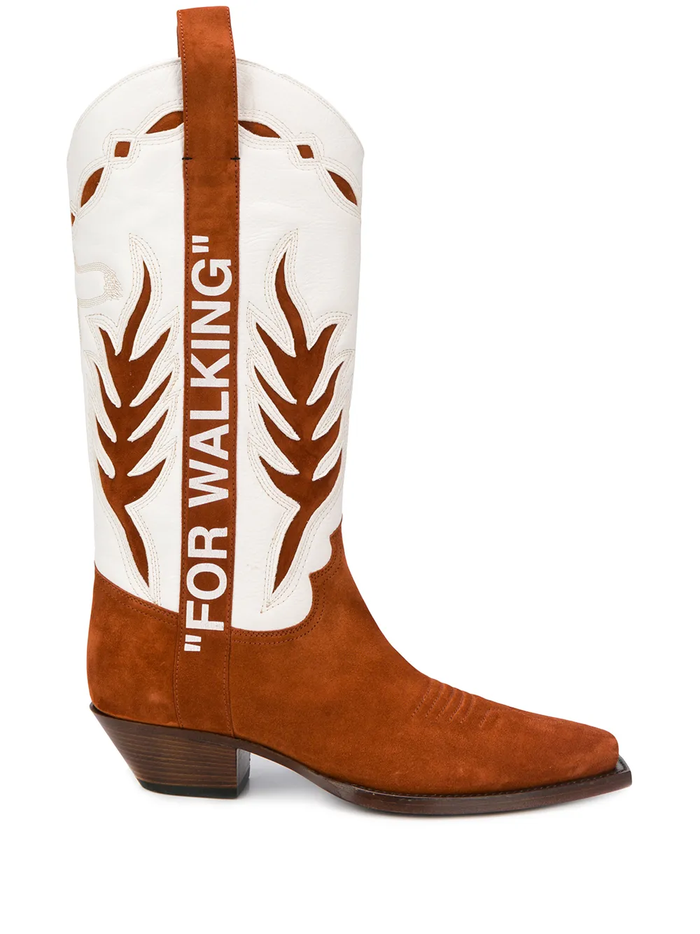 Off white for walking cowboy boots best sale