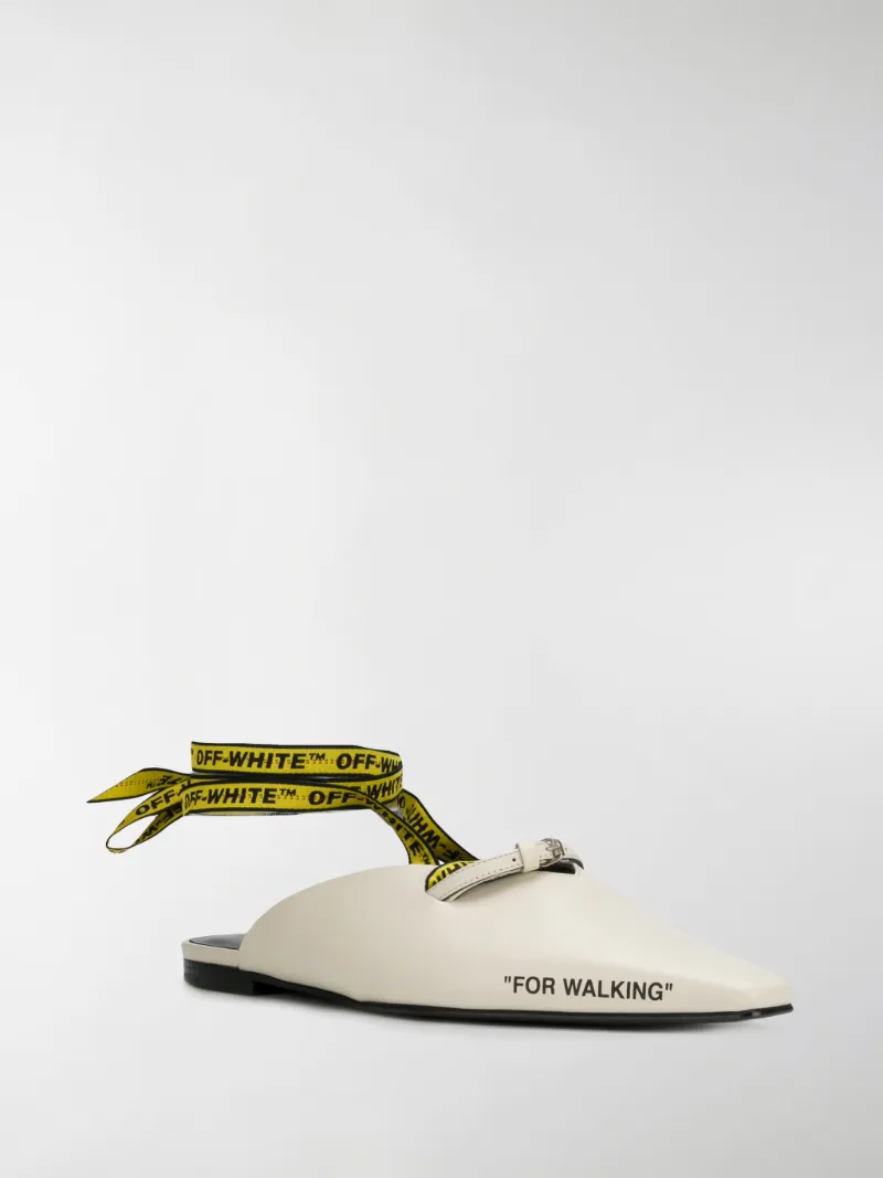 off white for walking mules