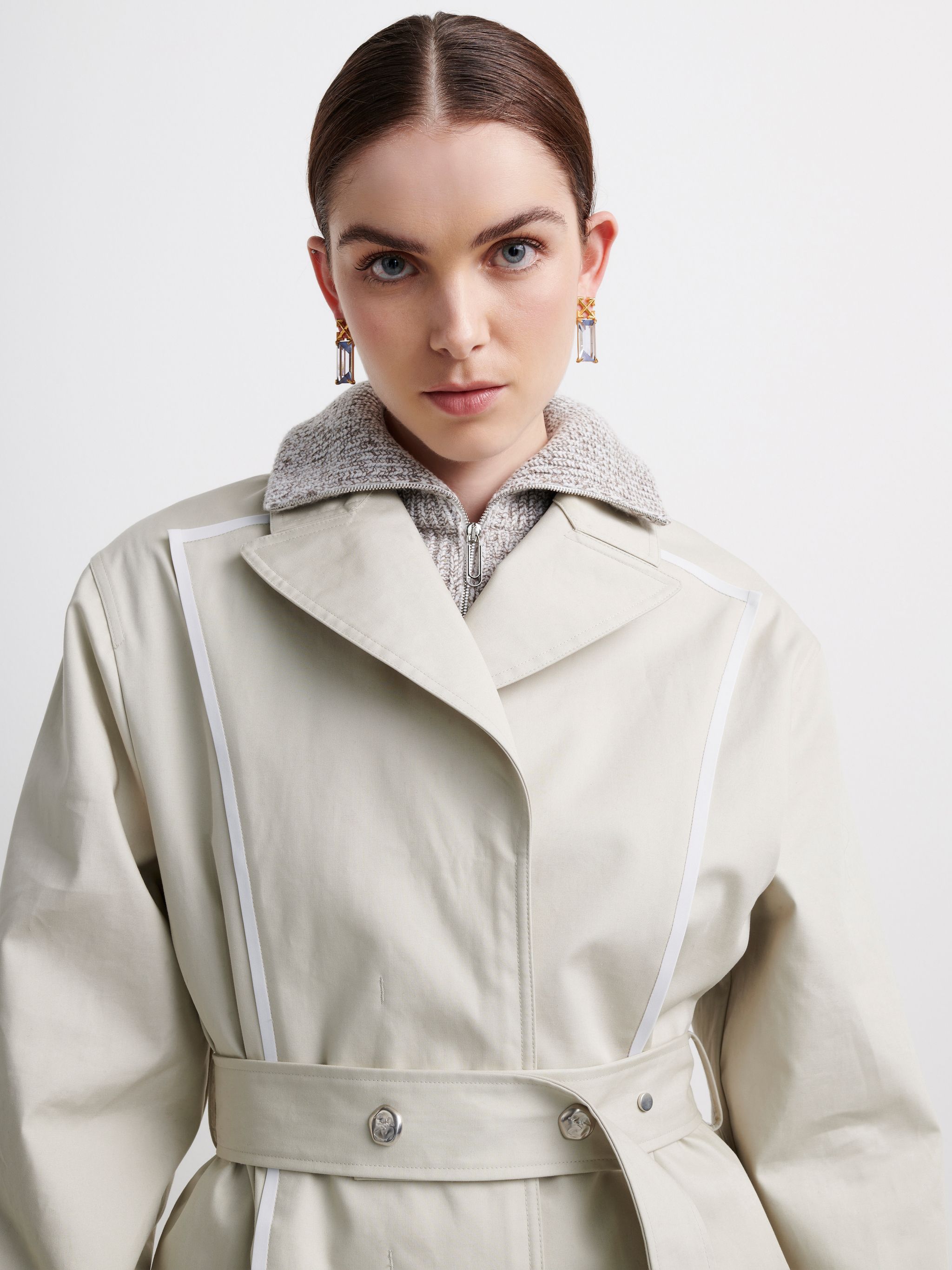 off white women's trench coat