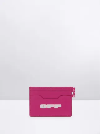 FUCHSIA CARD HOLDER in pink Off White Official US