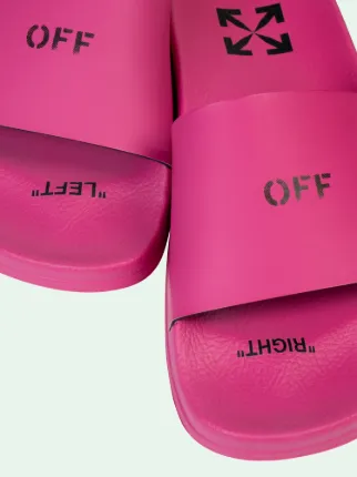 Pink off white online slides