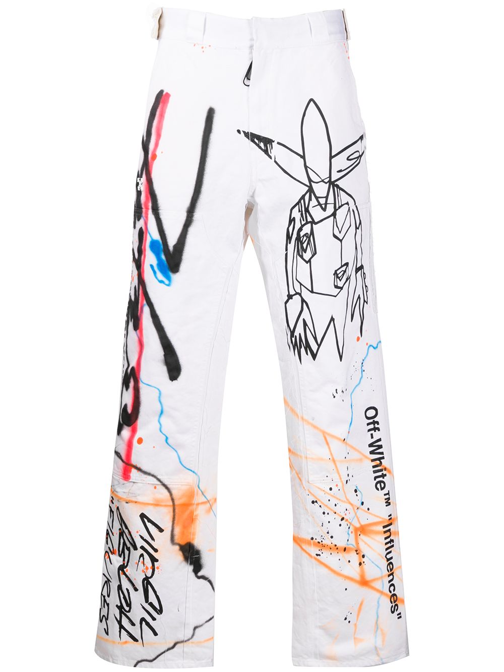 Off-White Futura Alien print trousers | Eraldo.com US