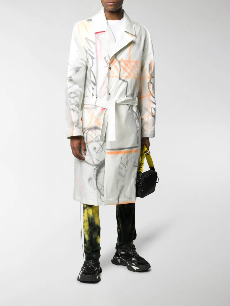 off white trench coat