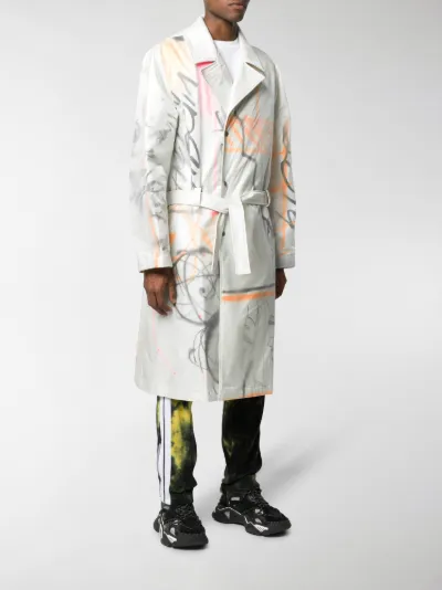 off white trench coat