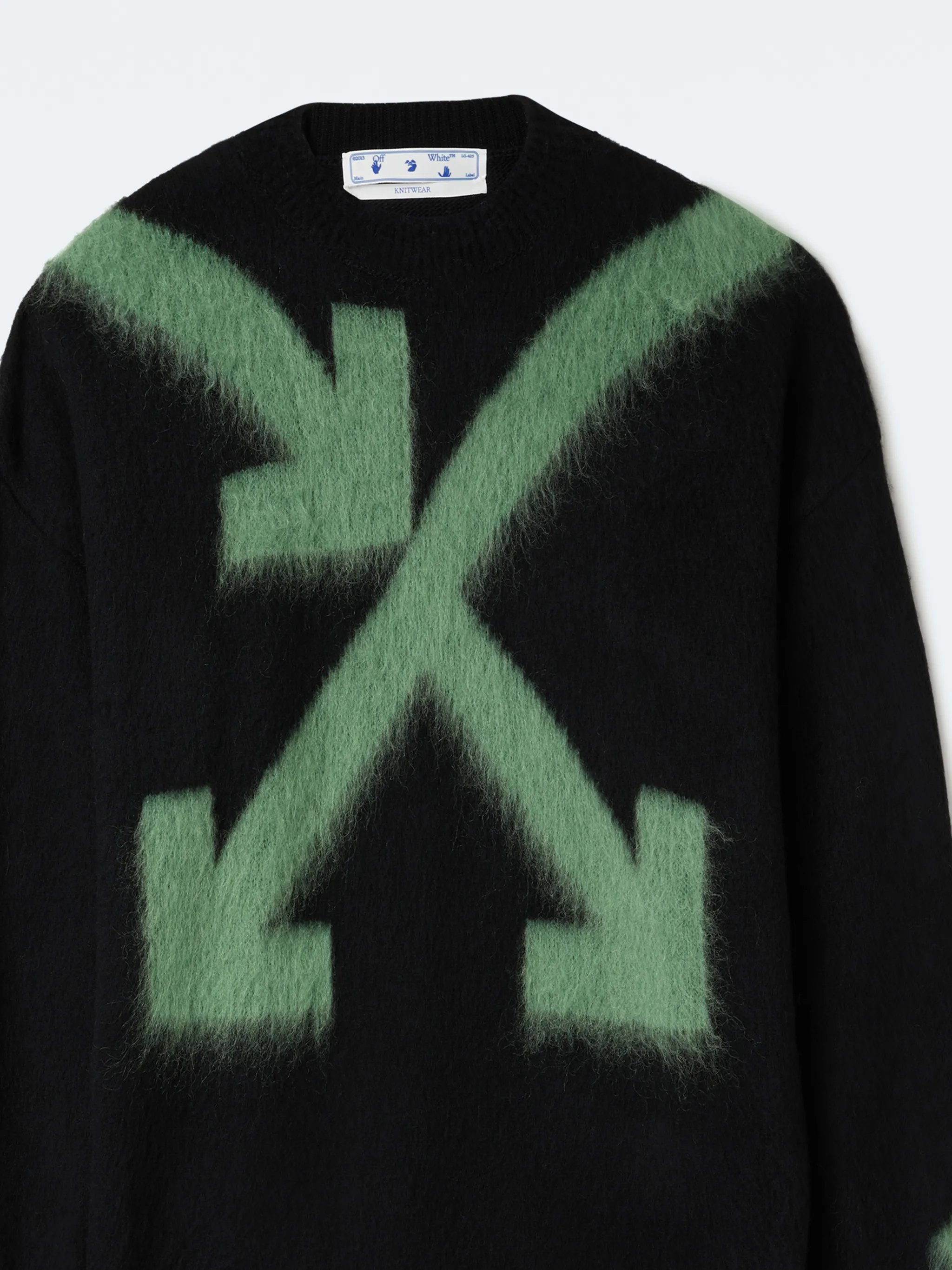 off white sweater green