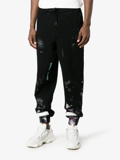 off white galaxy joggers