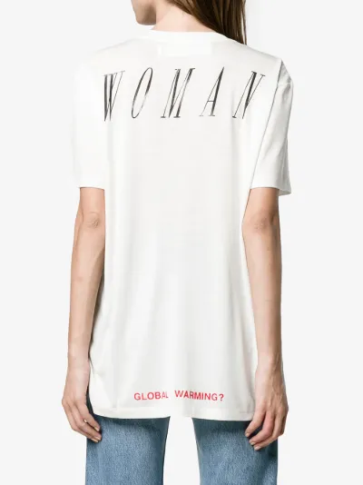 off white global warming pink t shirt