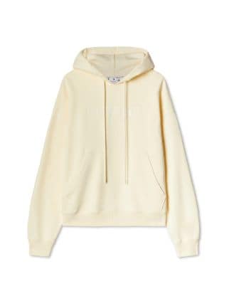 Glossy Logo Over Skate Hoodie in neutrals | Off-White™ Official US