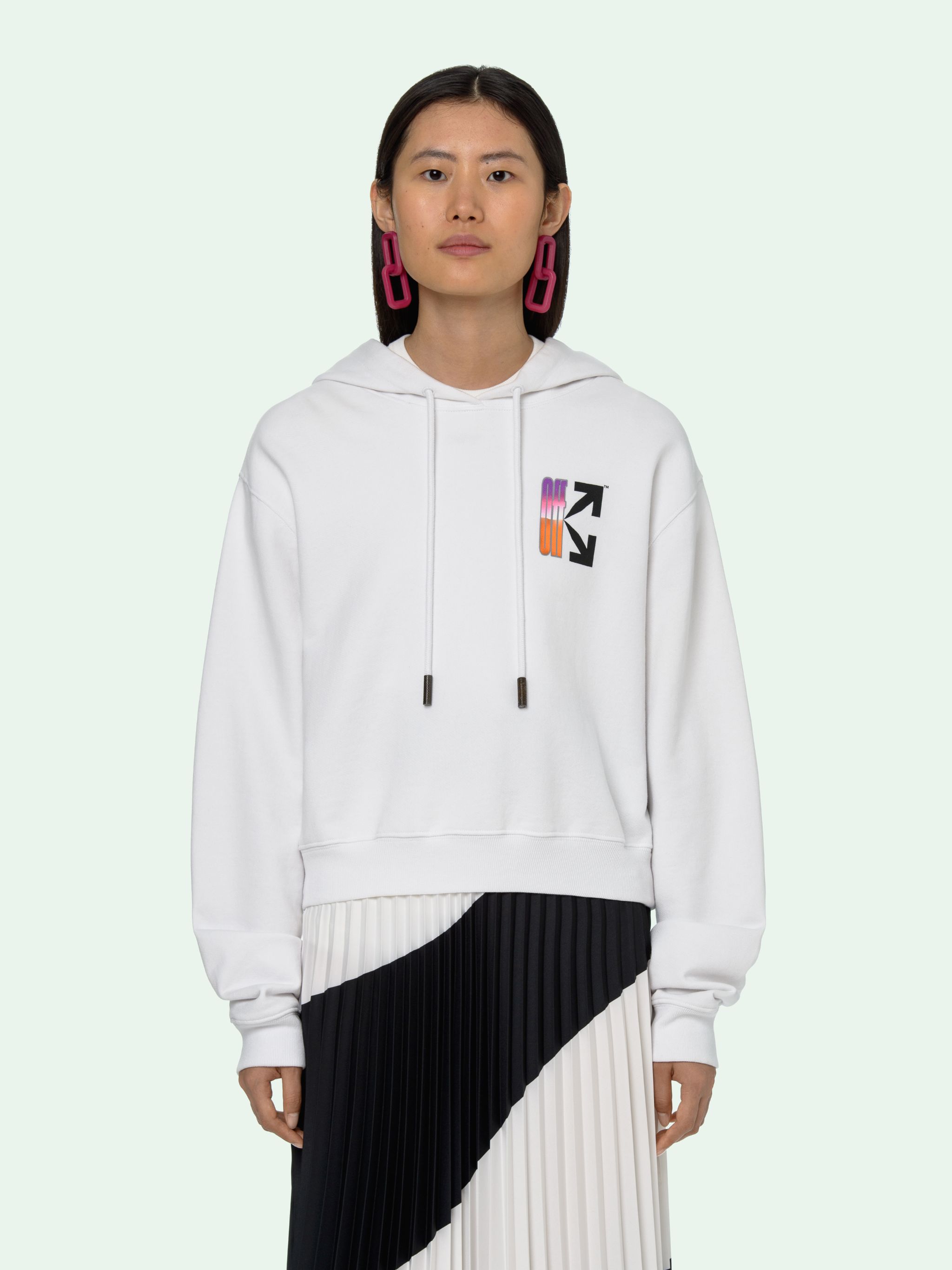 off white gradient hoodie