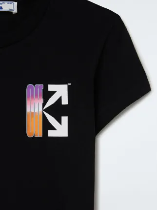 Off white gradient tee black hotsell