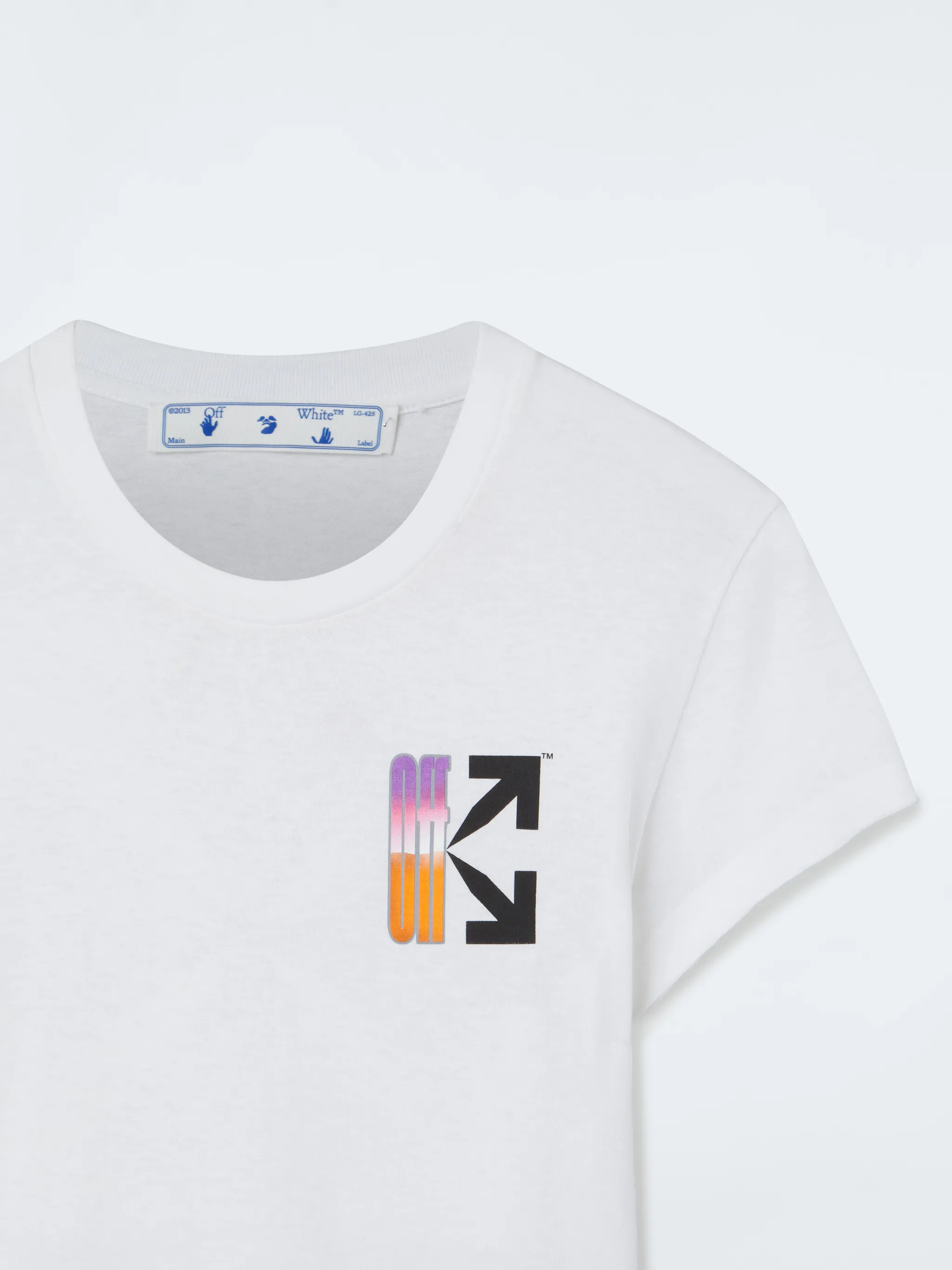 off white gradient tee white