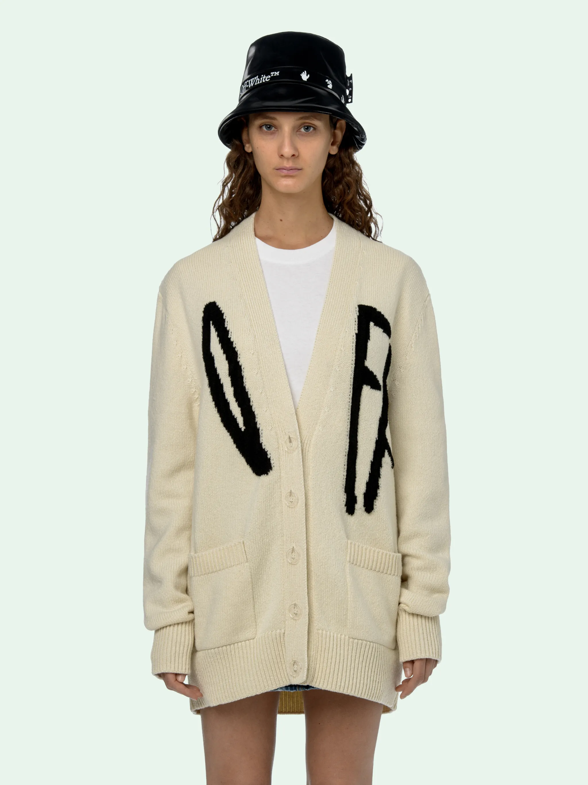 off white cardigan