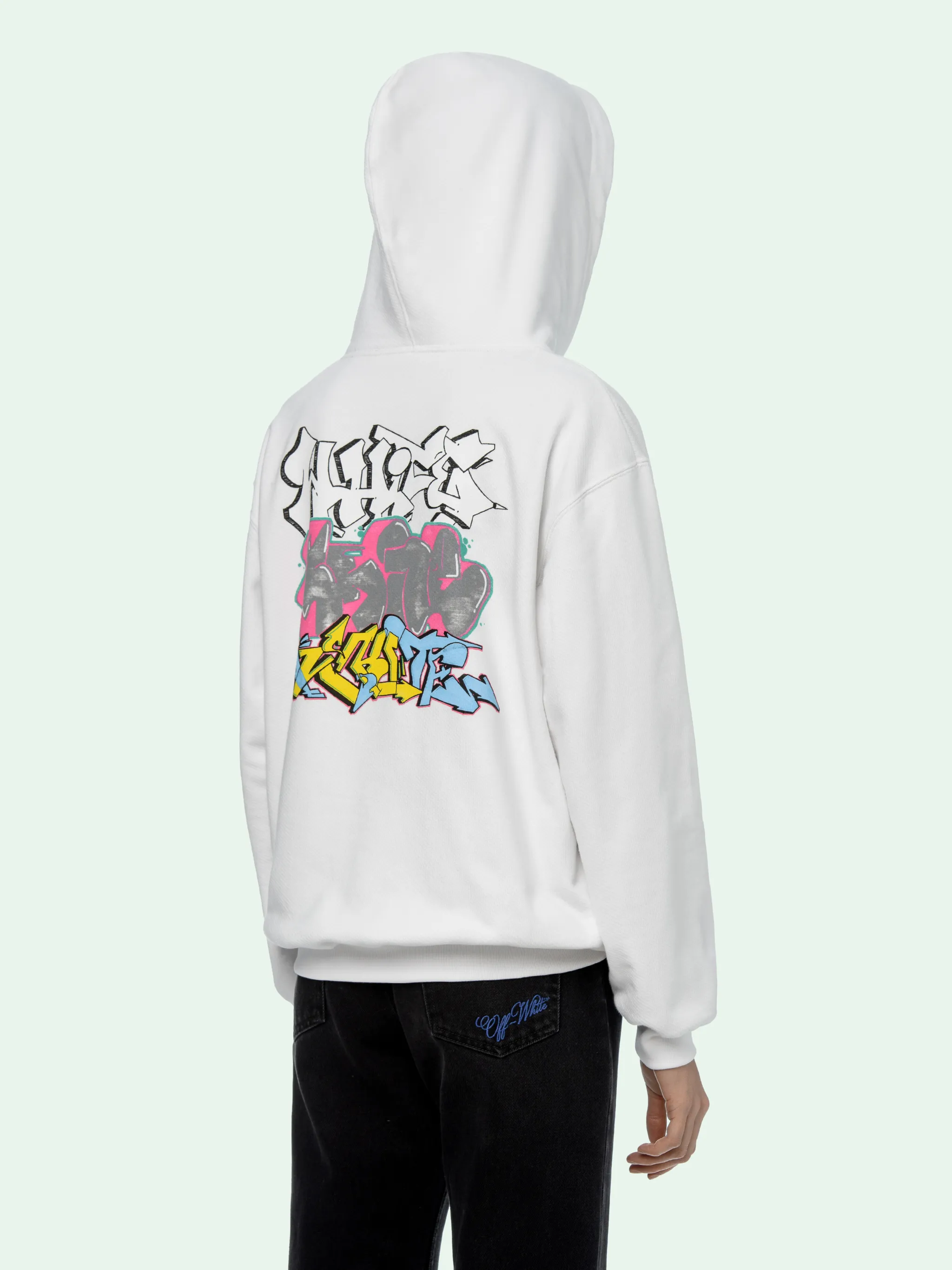 off white graffiti hoodie