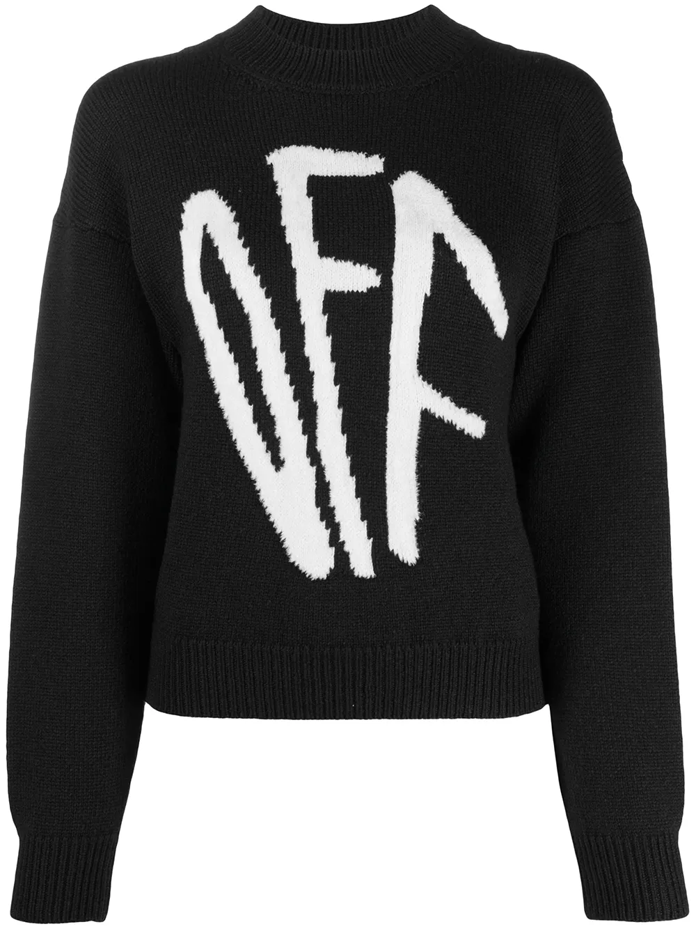 Graffiti logo intarsia jumper | Off White | Graffiti logo intarsia jumper | Off White |