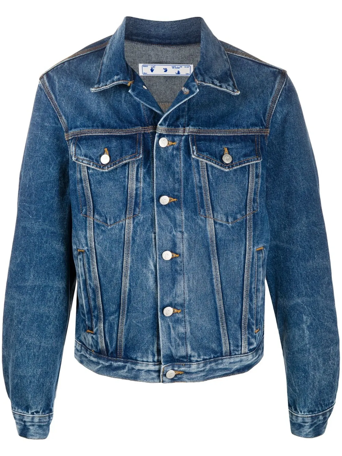graphic denim jacket