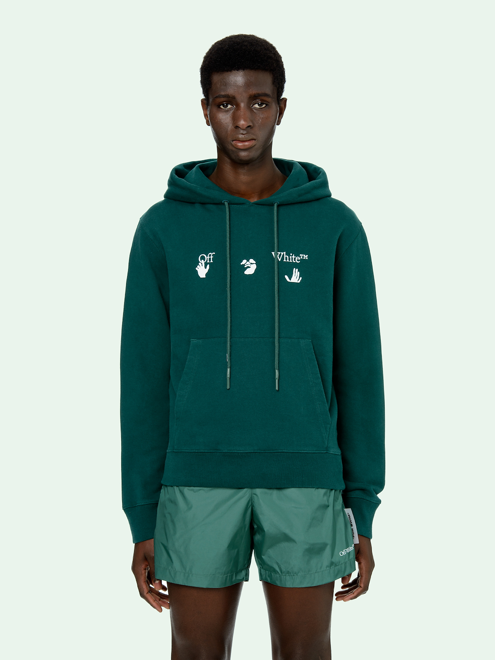 GREEN BIG LOGO HOODIE secondary image