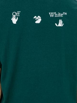 Off-White Green Graffiti Logo T-Shirt Off-White