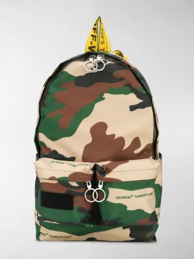 off white camo backpack