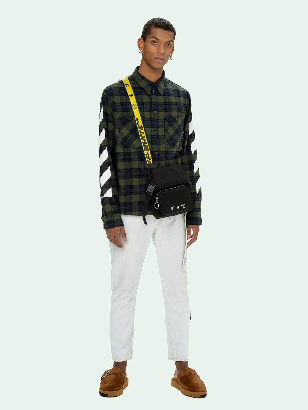 GREEN DIAG SHIRT primary image