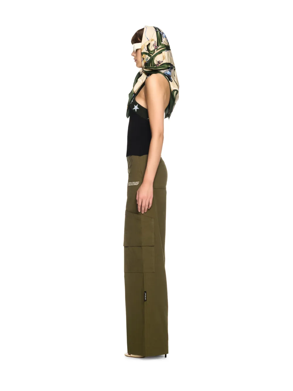 GREEN TOYBOX COTTON CARGO PANTS
