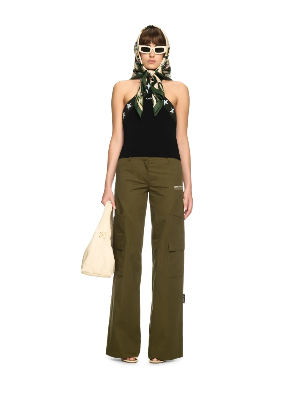 GREEN TOYBOX COTTON CARGO PANTS