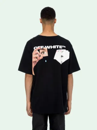 off white t shirt hands