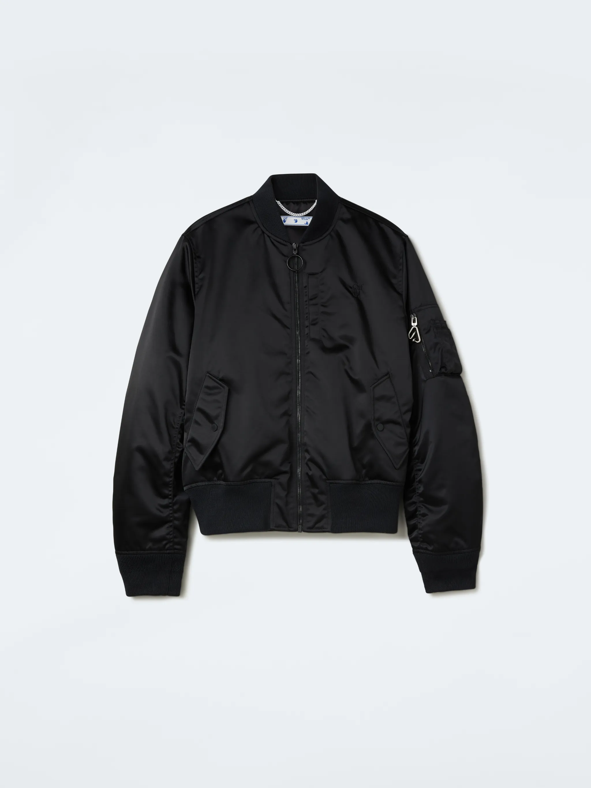 off white black bomber