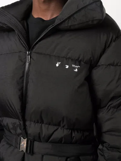 off white black down jacket