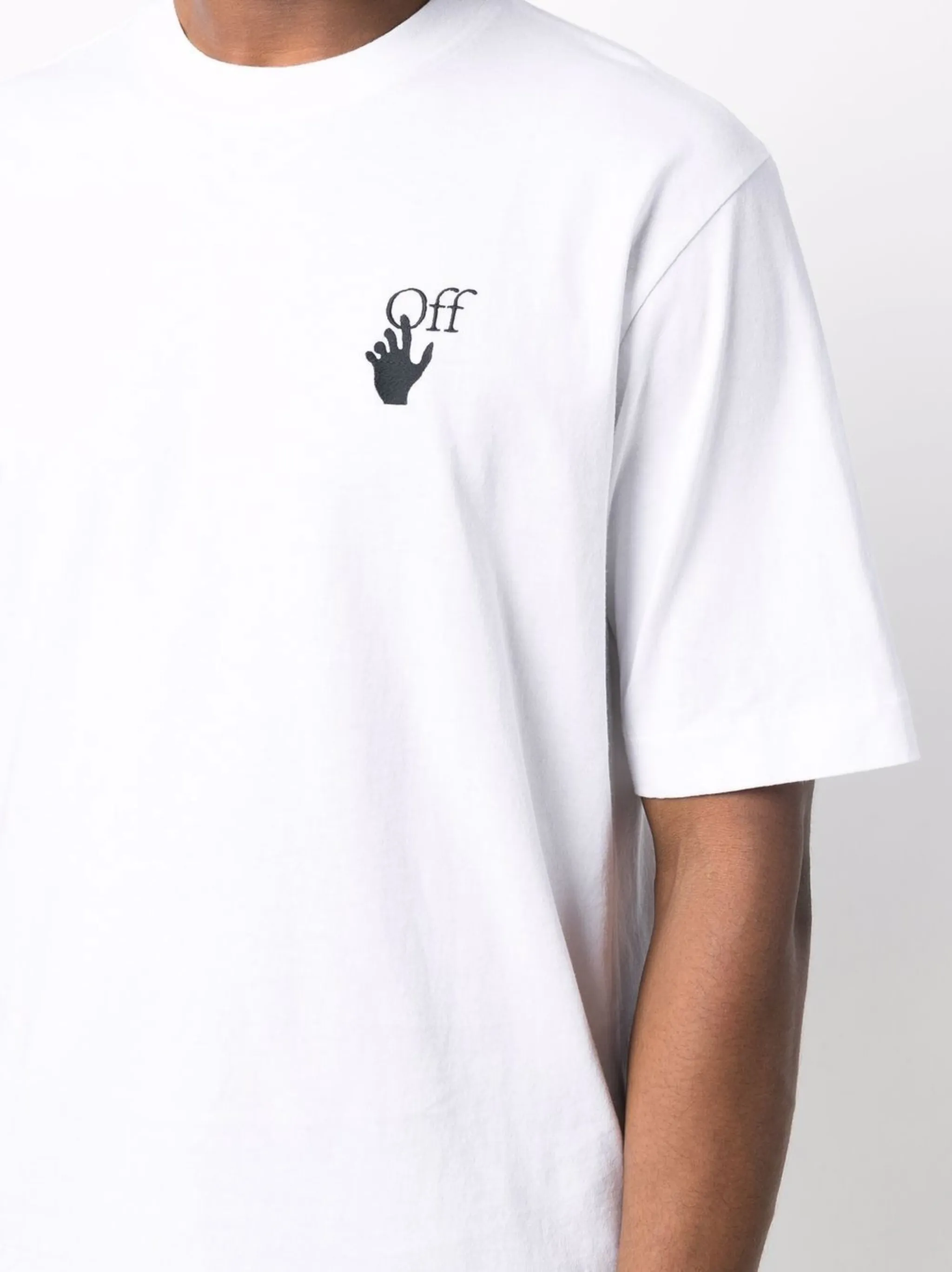 Off white t shirt hands best sale