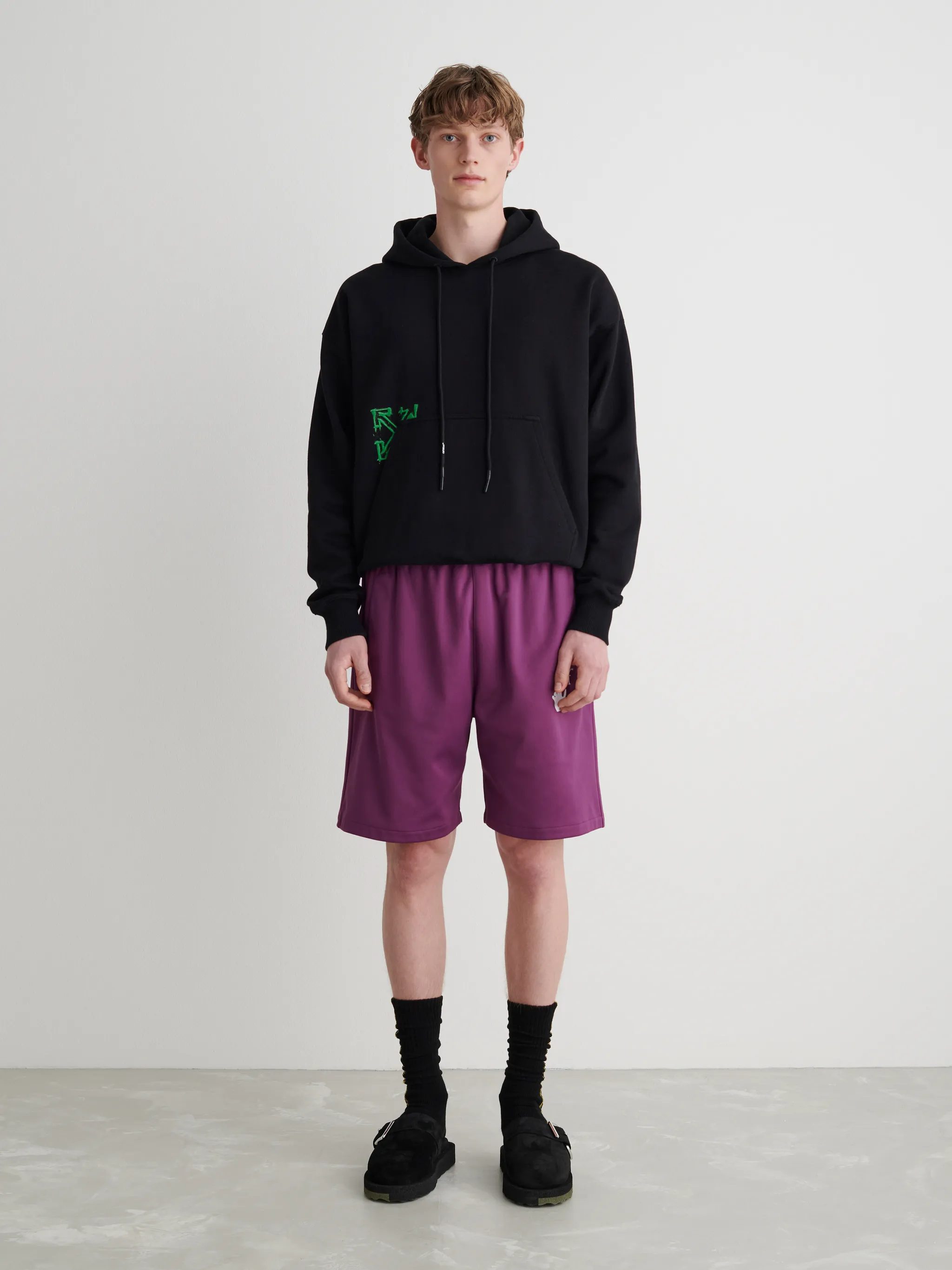 off white track shorts