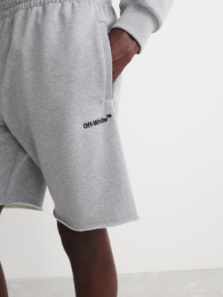 HELVETICA LOGO SWEATSHORTS in grey | Off-White™ Official US