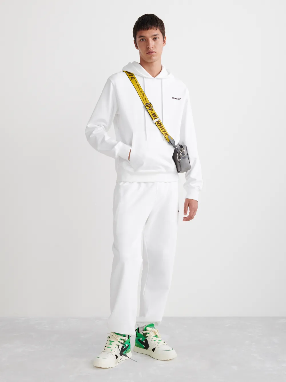 HELVETICA SLIM HOODIE in white Off White Official ES