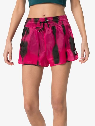 white high waisted tie shorts