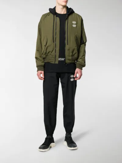 white hooded bomber jacket