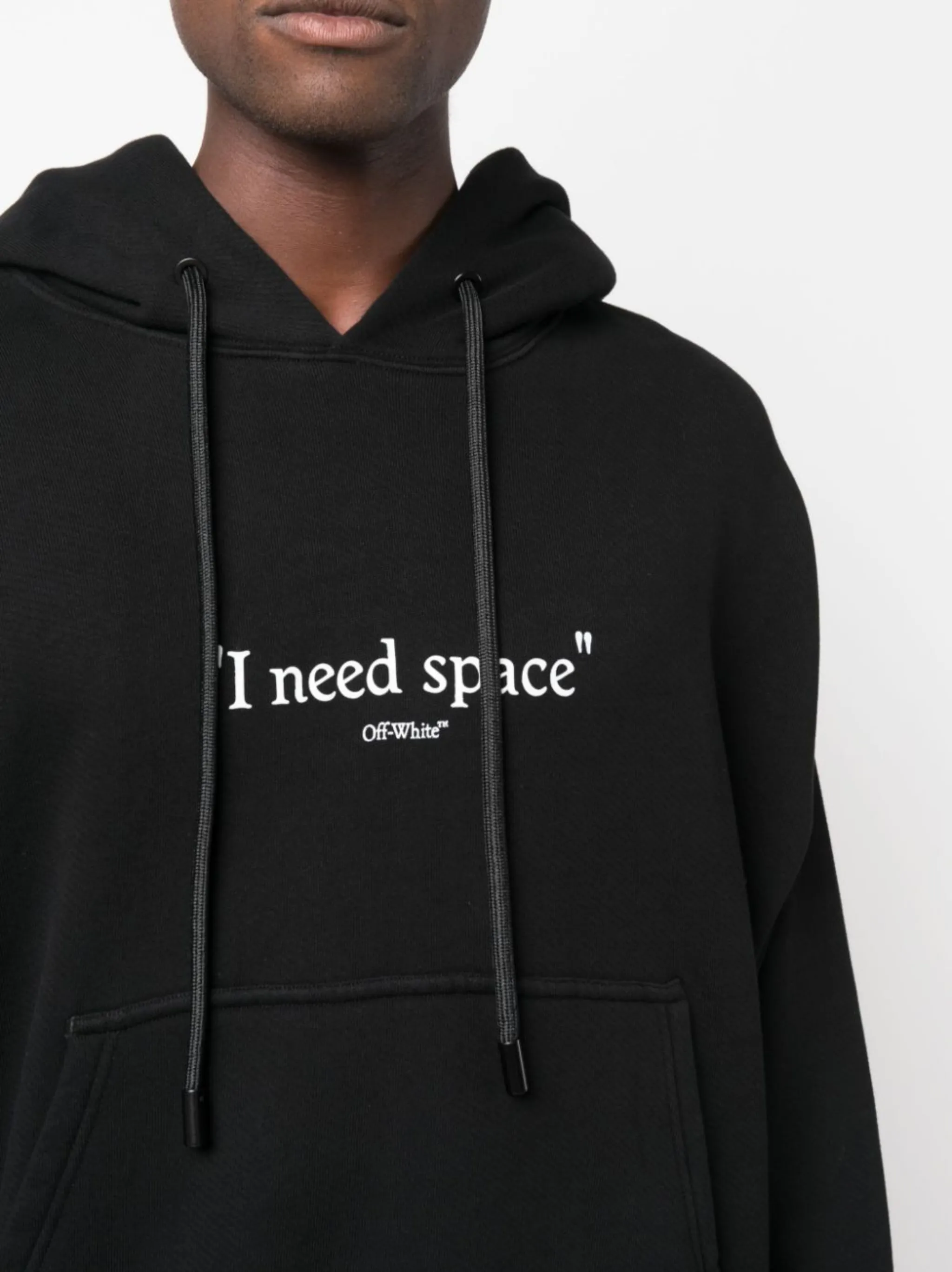 Off White I Need Space cotton hoodie Eraldo UK