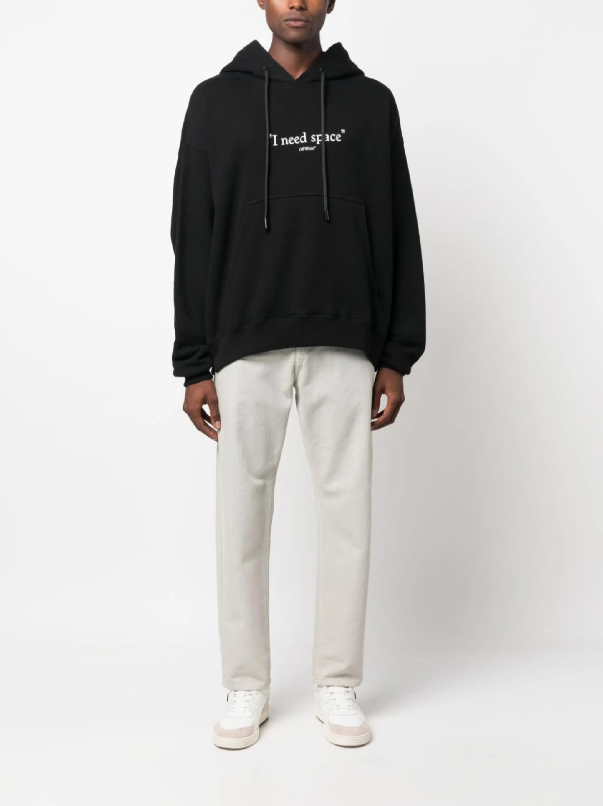 Off White I Need Space cotton hoodie Eraldo UK