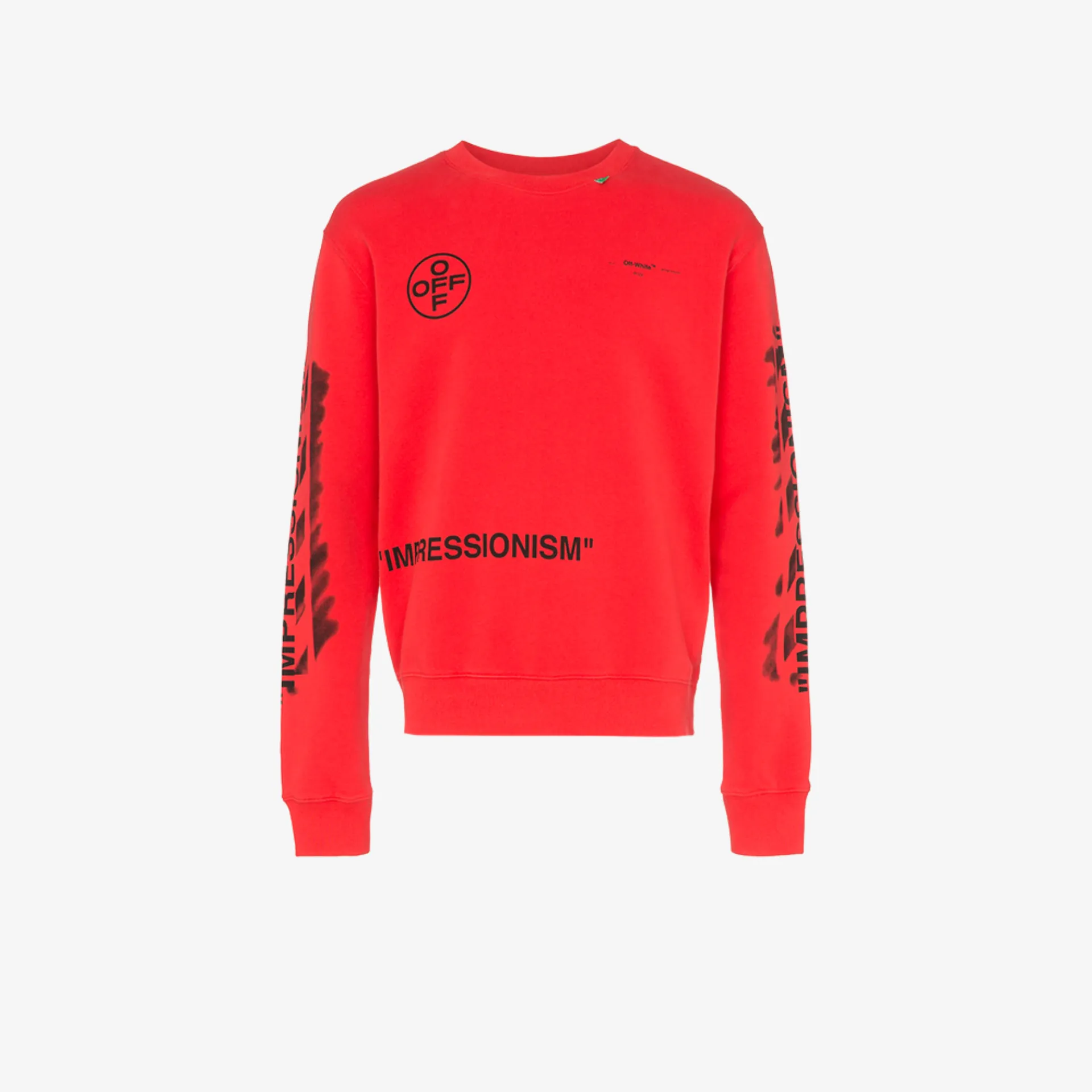 off white red jumper