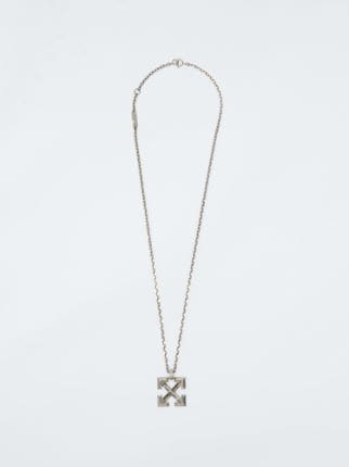 INDUSTRIAL ARROW PENDANT NECKLACE in silver | Off-White™ Official PL