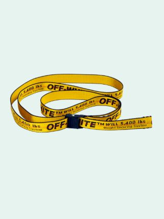 industrial logo belt in yellow | Off-White™ Official US