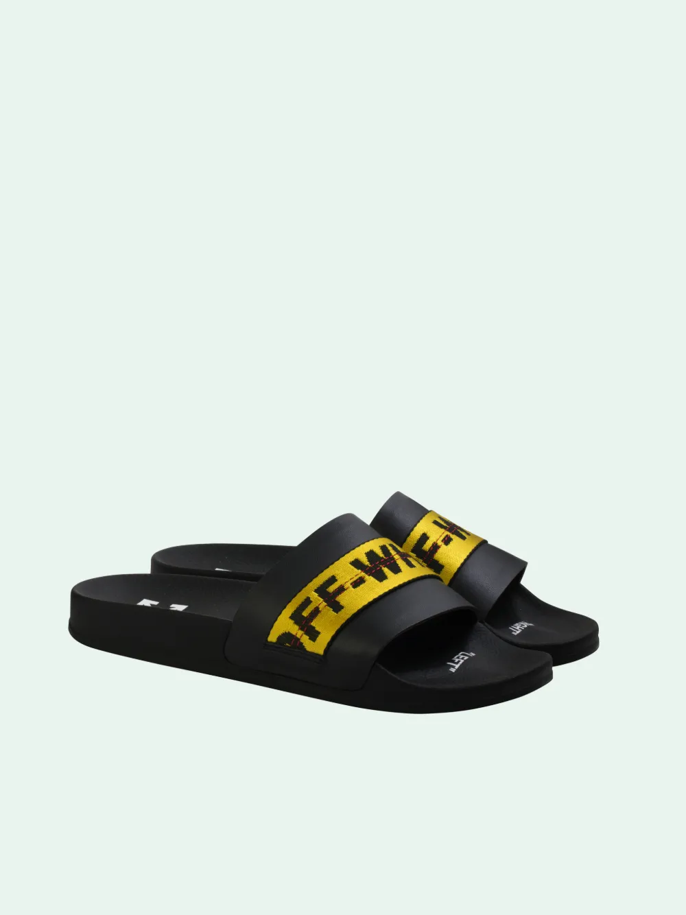 off white industrial strap sandals