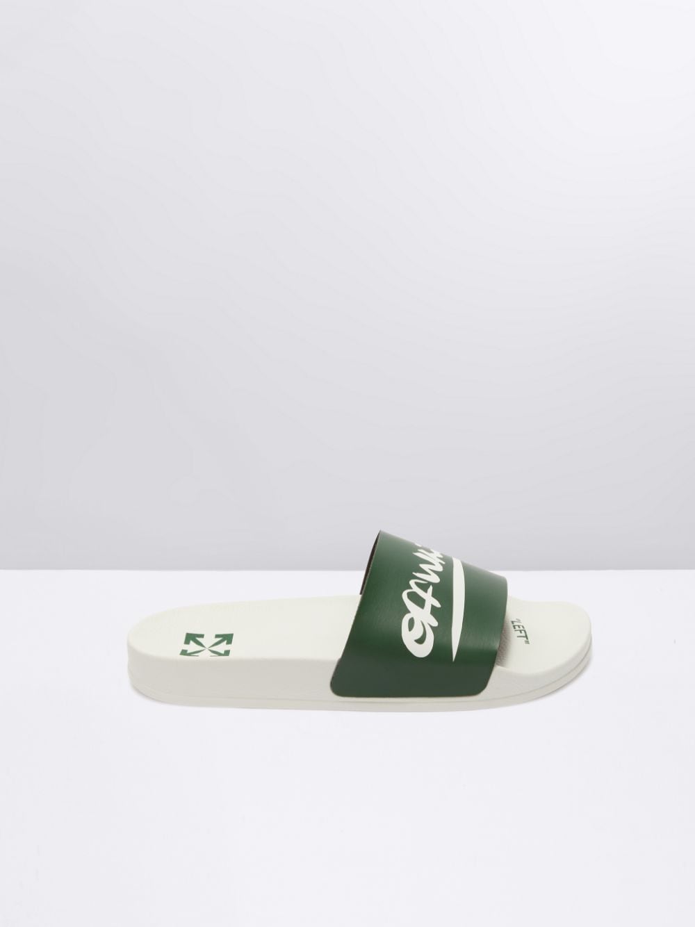 INDUSTRIAL SLIDERS in green | Off-White™ Official US