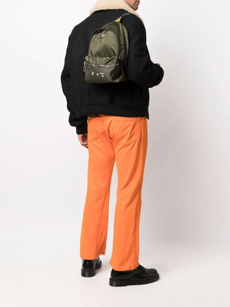 off white backpack orange straps