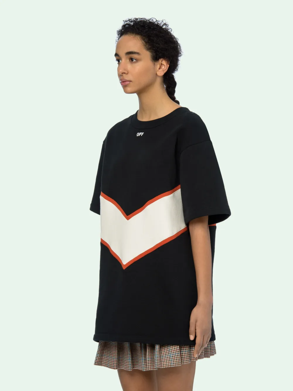 off white sweatshirt dress