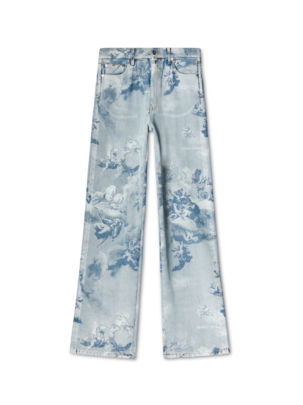 Jeans con stampa grafica